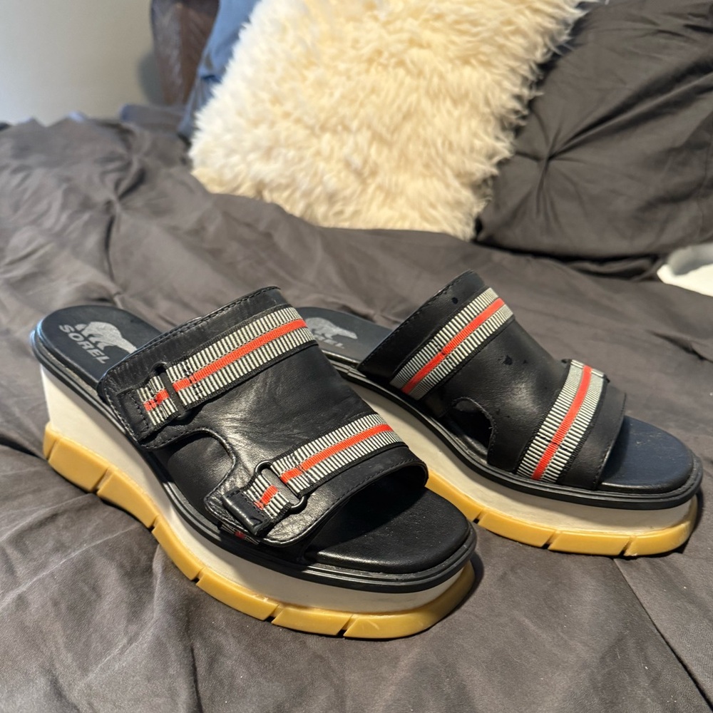 Sorel Adjustable Wedge Sandals